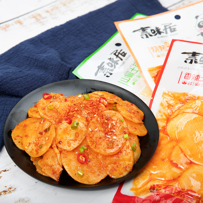 素味居烧烤味土豆片零食90g*12袋四川开袋即食洋芋片下饭非油炸小吃
