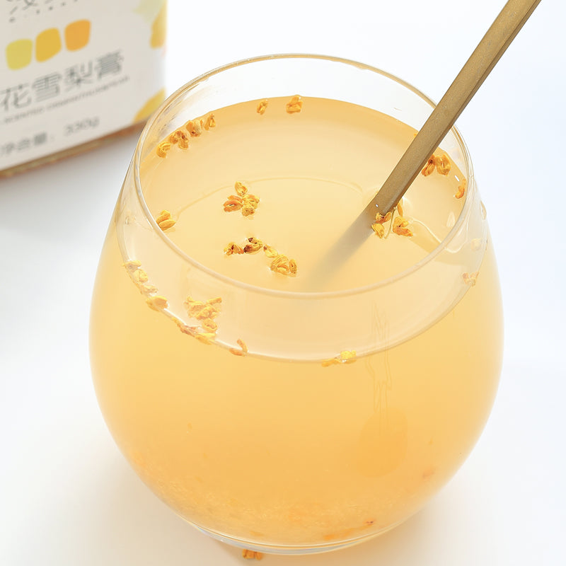浅棠桂花雪梨膏泡水喝的东西冲饮冲泡饮品