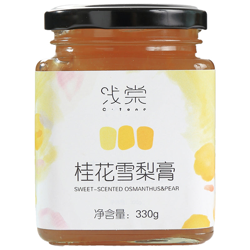 浅棠桂花雪梨膏泡水喝的东西冲饮冲泡饮品