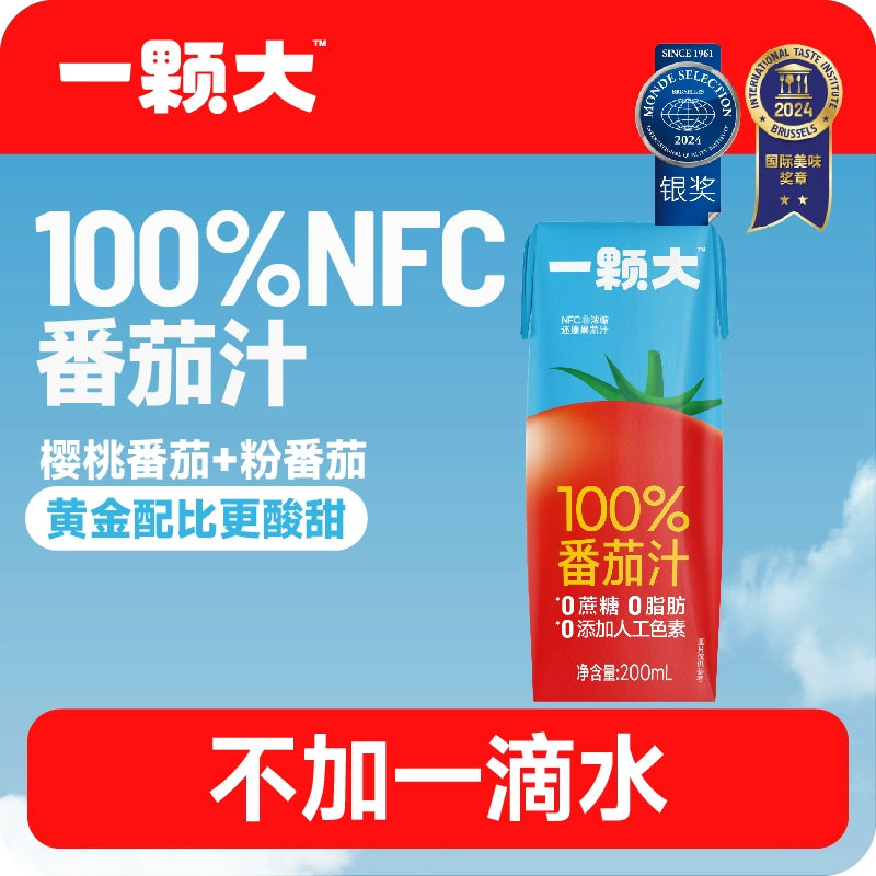 一颗大  番茄汁94%NFC＋6%赤藓糖醇200ml