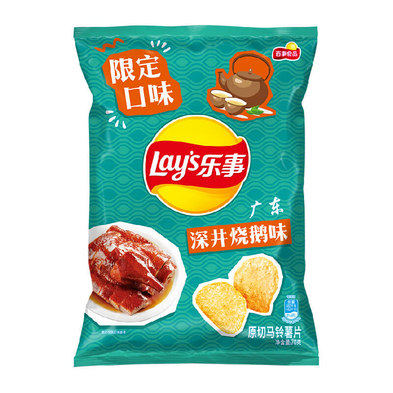 Lay's/乐事区域限定系列广东深井烧鹅味70g