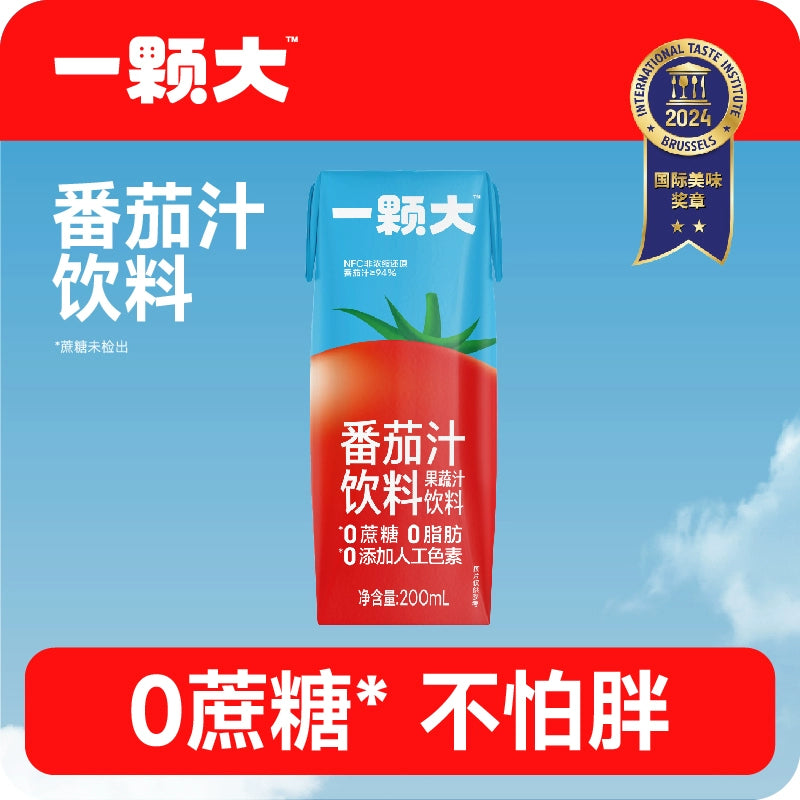 一颗大  番茄汁94%NFC＋6%赤藓糖醇200ml